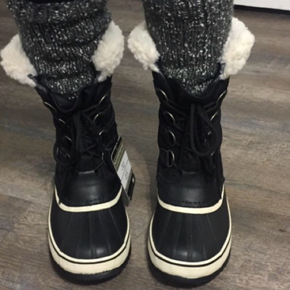 Sorel boots that will keep your feet warm and dry.